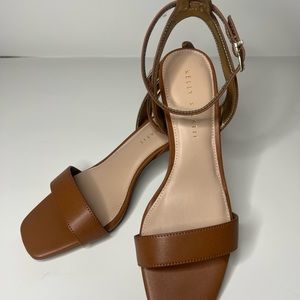 Kelly & Katie Golden Cognac Mayla Ankle Strap Sandal